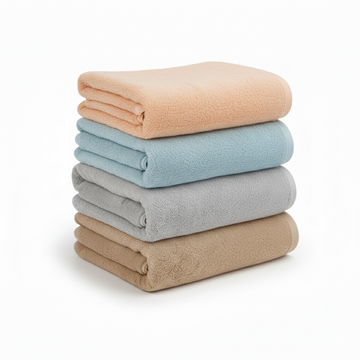 Dribble Coral Fleece Weft Knitting 400 GSM Hand Towel 40x60 cm | Ultra Soft, Quick Dry, Highly Absorbent | Lightweight & Skin-Friendly Towel for Bathroom, Gym & Travel, Multicolor, Pack of 4