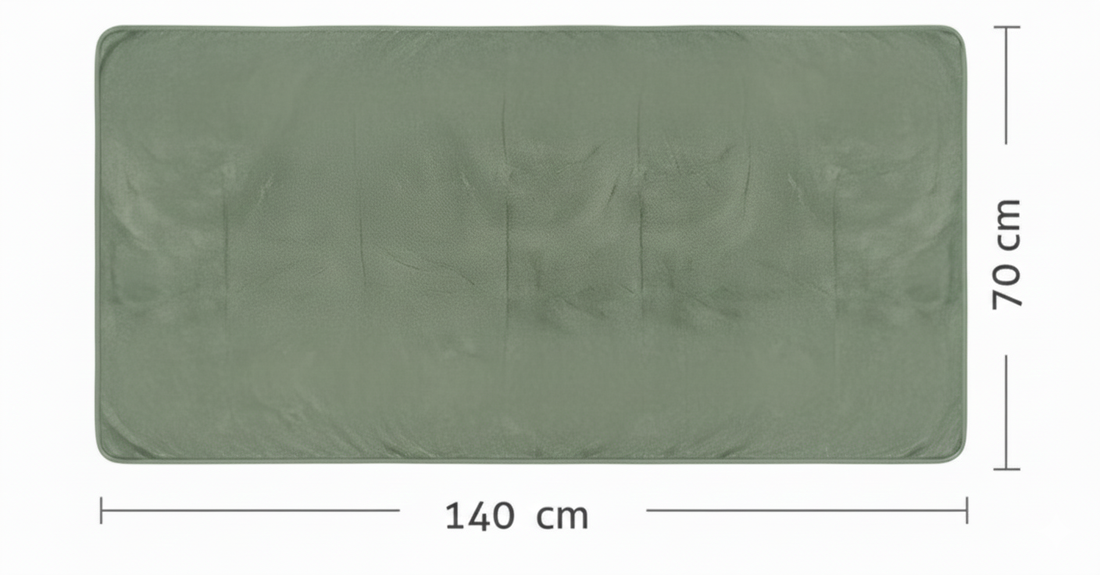 Dribble Coral Fleece Weft Knitting 400 GSM Large Bath Towel 70 x140 cm | Ultra Soft, Quick Dry, Highly Absorbent | Lightweight & Skin-Friendly Towel for Bathroom, Gym & Travel, Green