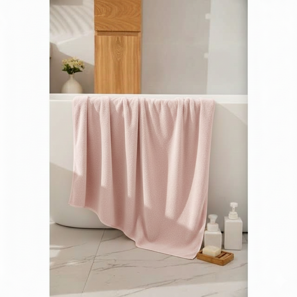Dribble Coral Fleece weft knitting  400 gsm Bath Towel 70 cm x140 cm |  Ultra Soft, Quick Dry, Highly Absorbent | Lightweight & Skin-Friendly Towel for Bathroom, Gym & Travel, (Pink/Brown/Green, Pack of 3)