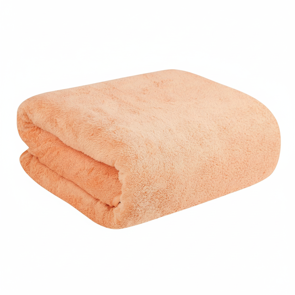 Dribble Coral Fleece 450 GSM Bath Towel 70x140 cm | Ultra Soft, Quick Dry, Highly Absorbent | Lightweight & Skin-Friendly Towel for Bathroom, Gym & Travel, Grey