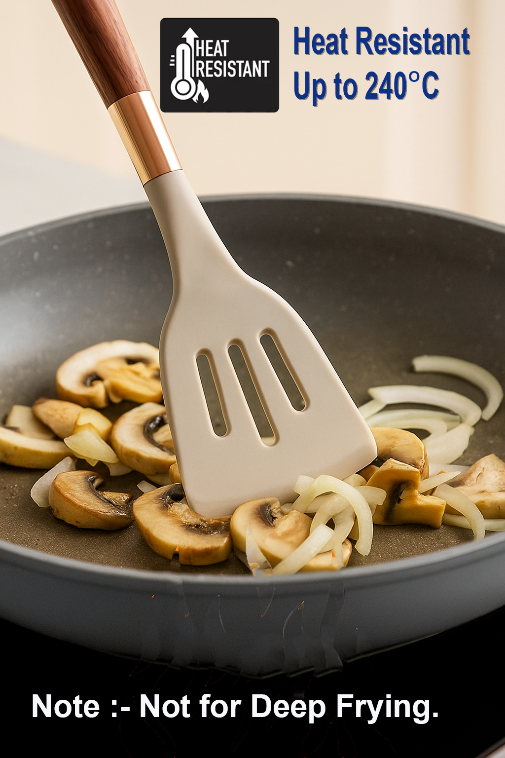 Dribble Premium Big & Sturdy Silicone Spatula Set of 3, Heat Resistant for Non-Stick Cooking,Baking & Mixing,BPA-Free,Food Grade with Designer Handle,Flexible Spatulas for Mixing, Stirring & Flipping