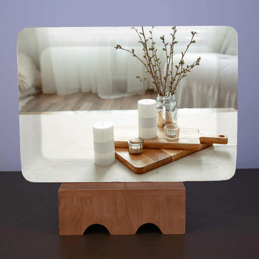 Dribble Melamine Serving Tray Set of 3 (Small [23cm(L) x17cm(W) x2.5cm(H)], Medium [31.5cm(L) x23.5cm(W) x2.5cm(H)], and Large [38cm(L) x27.5cm(W) x2.5cm(H)] Tray), Shape: Rectangular Design: Glory