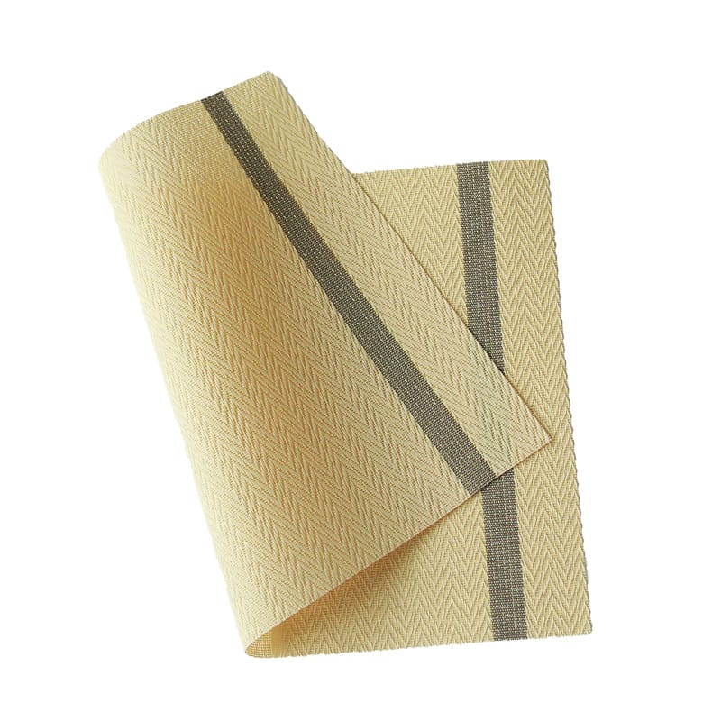 Dribble Premium PVC Placemats Set of 6 | Heat-Resistant, Washable, Waterproof Table Mats | Anti-Slip Dining Table Placemats for Kitchen & Home Decor – 45x30cm, Design - Ivory Charm