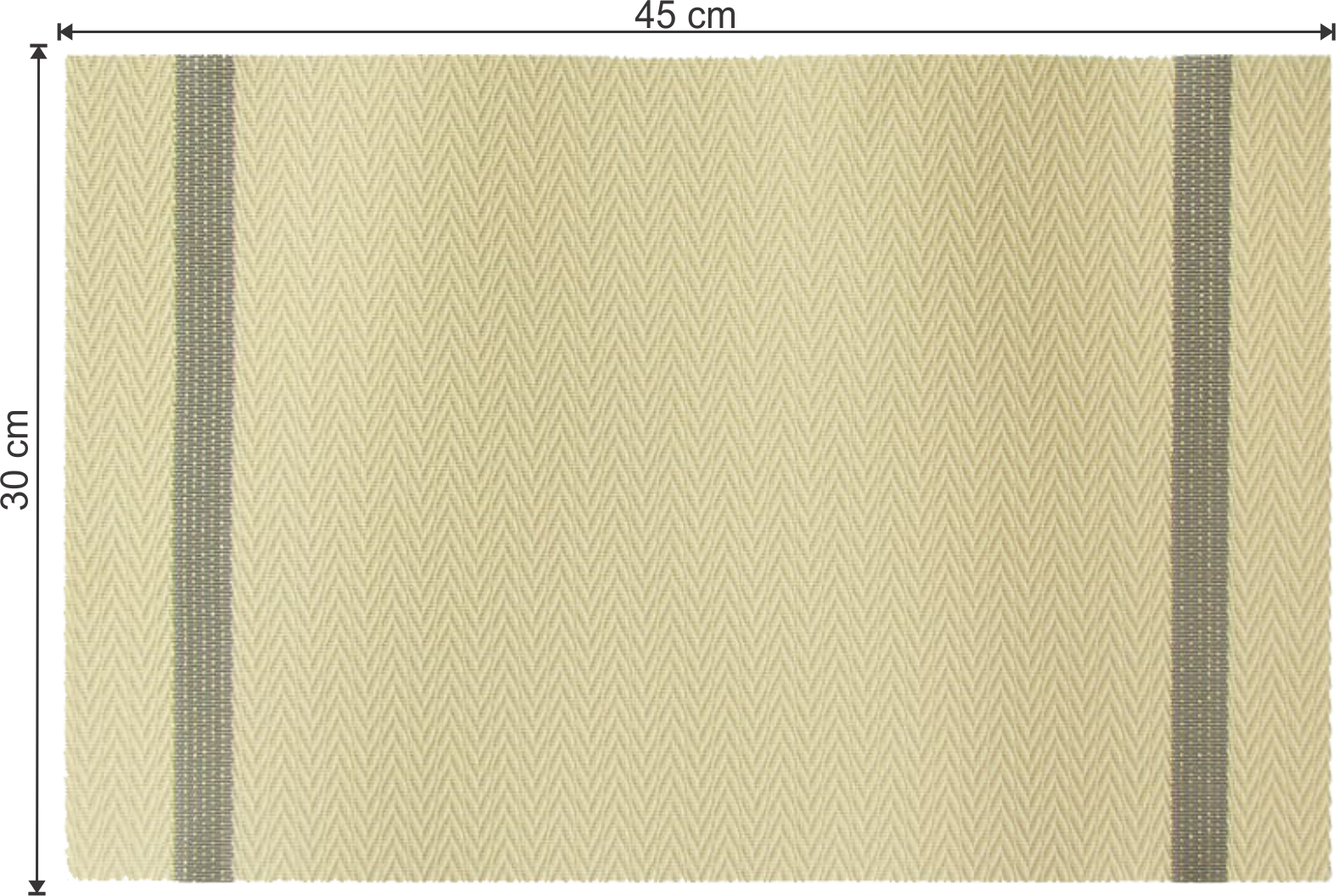 Dribble Premium PVC Placemats Set of 6 | Heat-Resistant, Washable, Waterproof Table Mats | Anti-Slip Dining Table Placemats for Kitchen & Home Decor – 45x30cm, Design - Ivory Charm